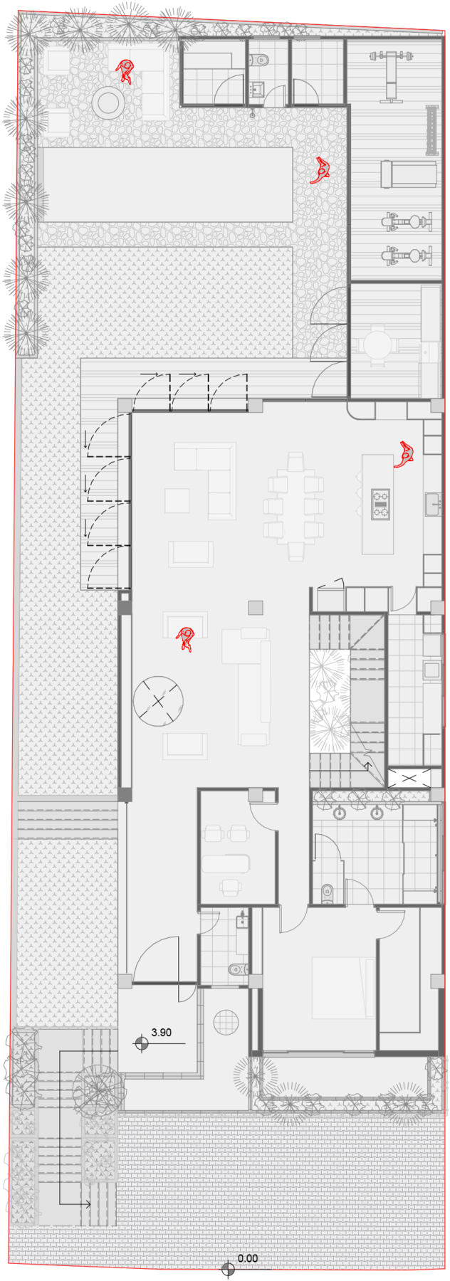 CASA GH1B — Floor plan — First level