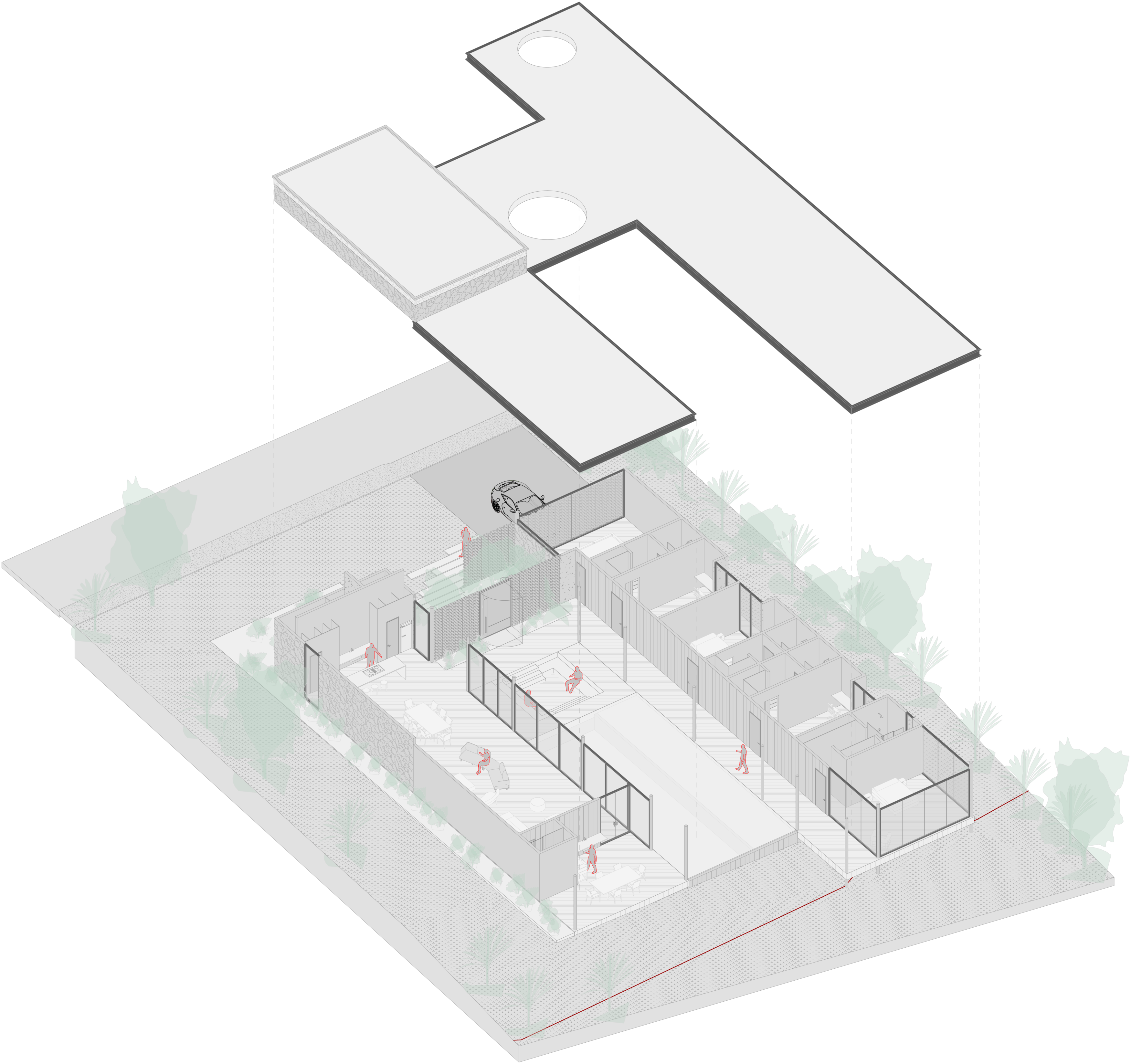 CASA PLAYA BARÚ isometric view
