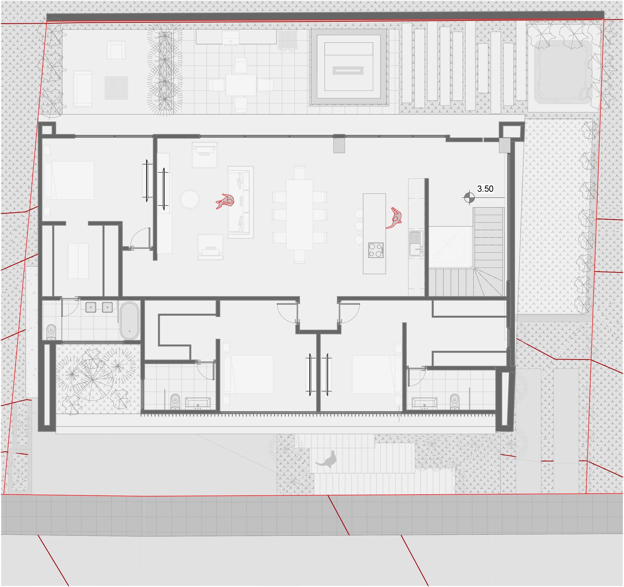 CASA GH12D — Floor plan — Second level