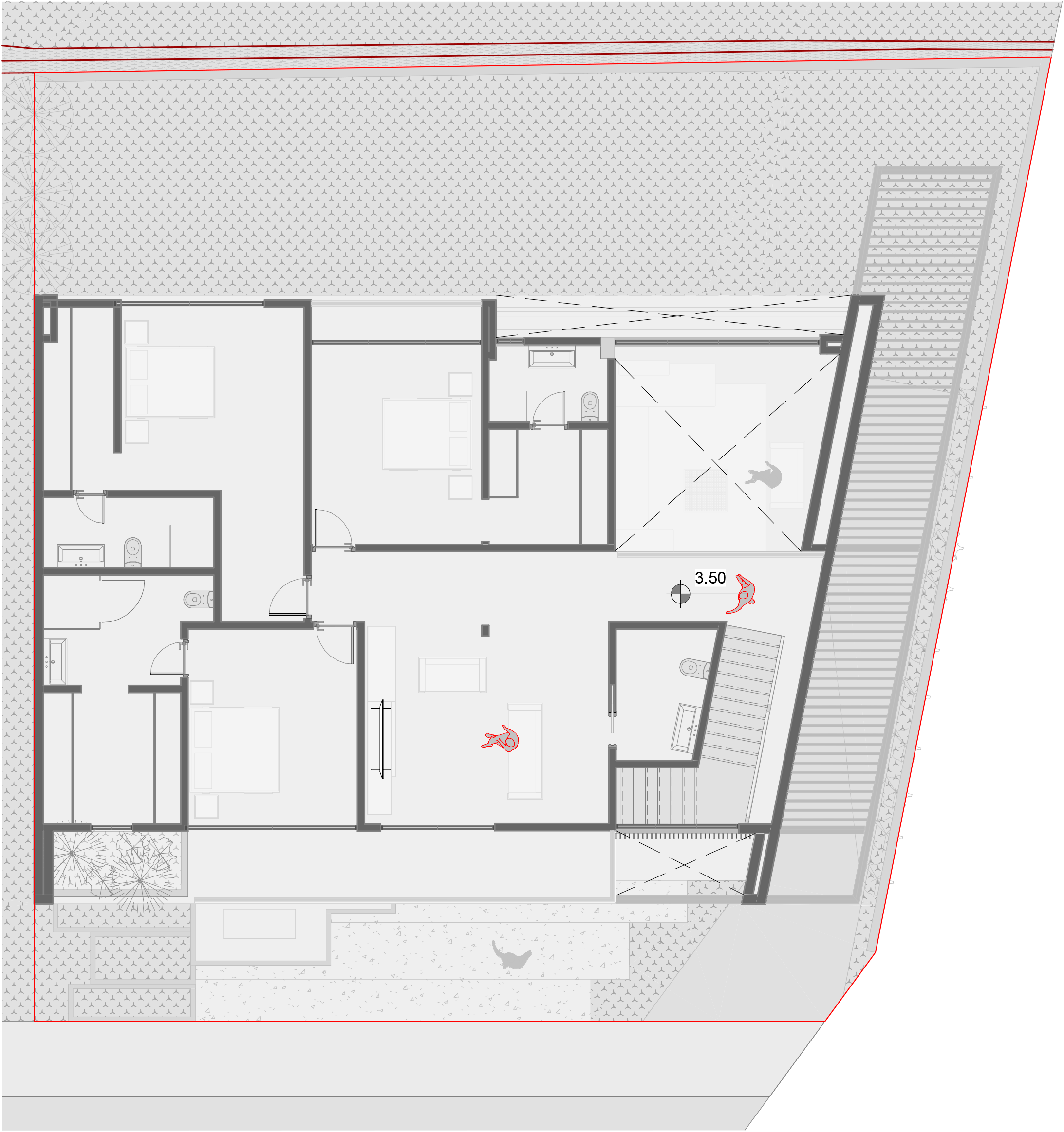 CASA GH17A — Floor plan — Second level